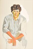 Alice Neel The Youth Lithograph, Signed Edition - Sold for $5,440 on 03-04-2023 (Lot 96).jpg